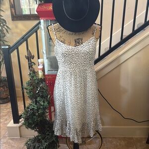 Billabong Cream Spaghetti Strap Mini Sundress